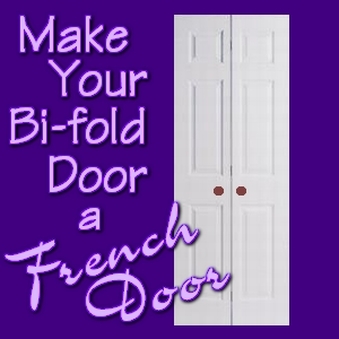 Make Your Bi-Fold Door Into a French Door